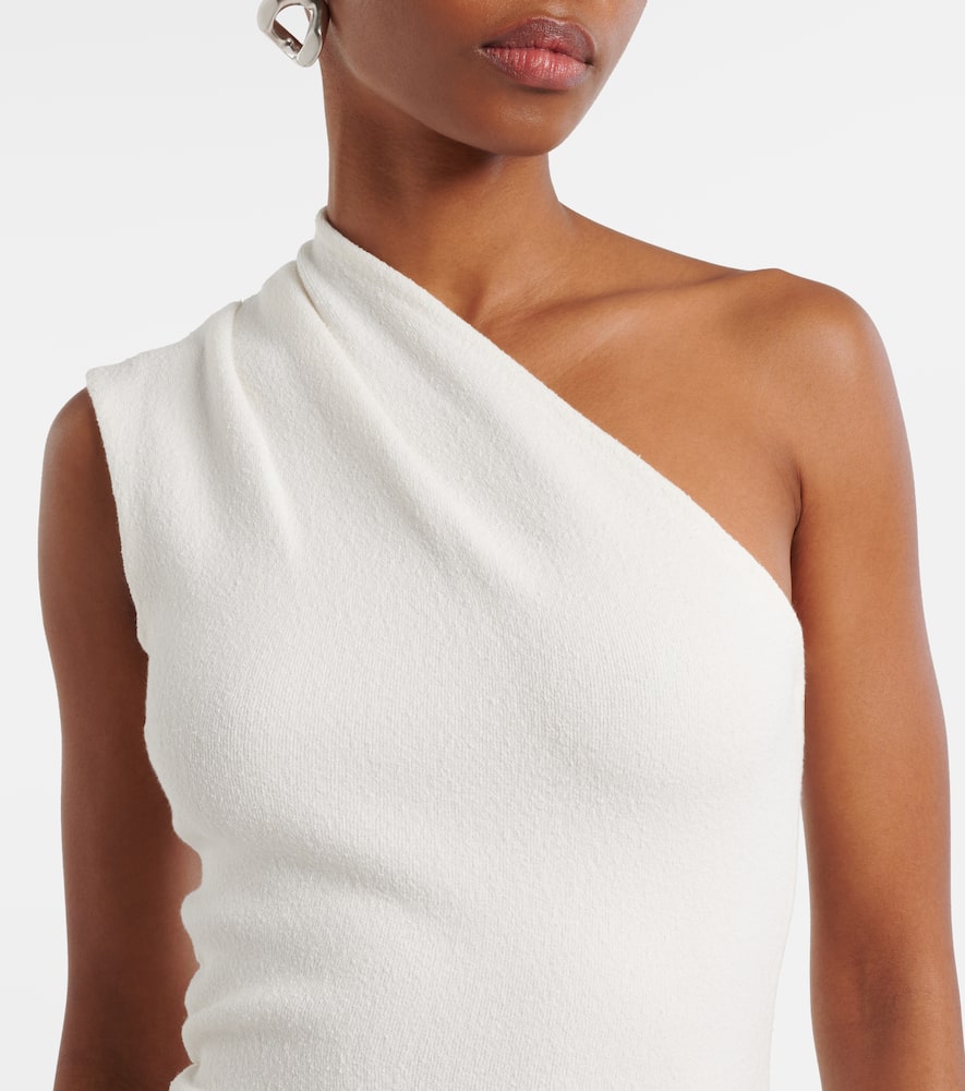 Cora one-shoulder crêpe chiffon maxi dress