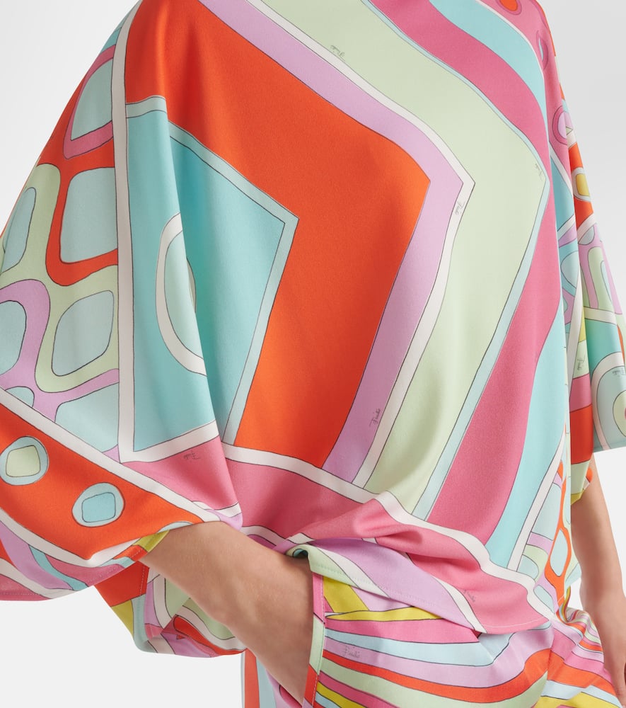 Caped printed top