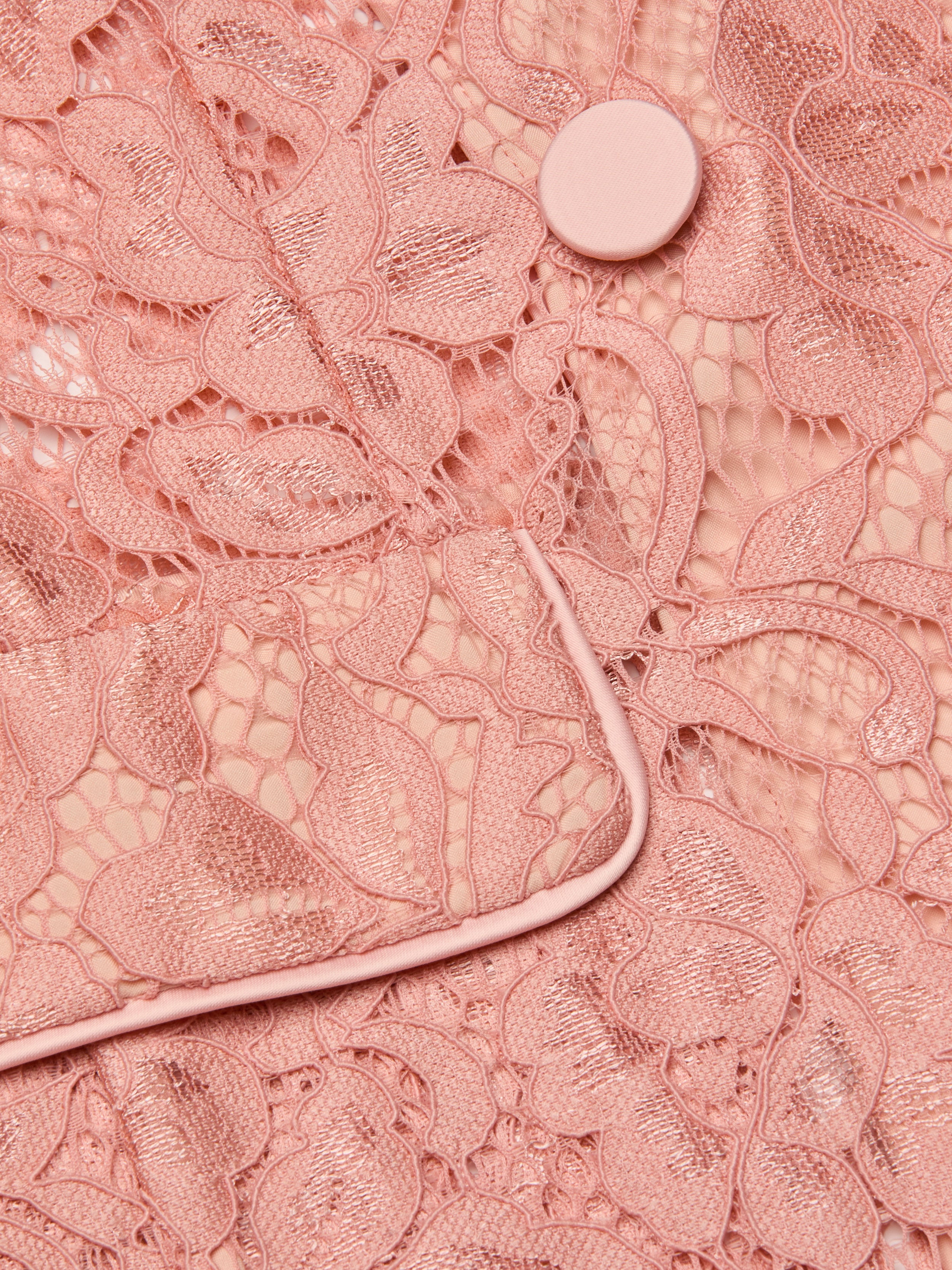 Jordana Lace Blazer In Parfait