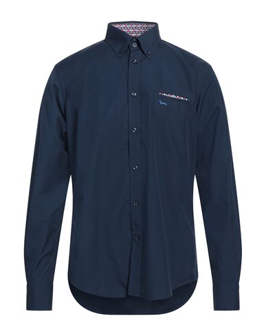 Man Shirt Navy Size L Cotton