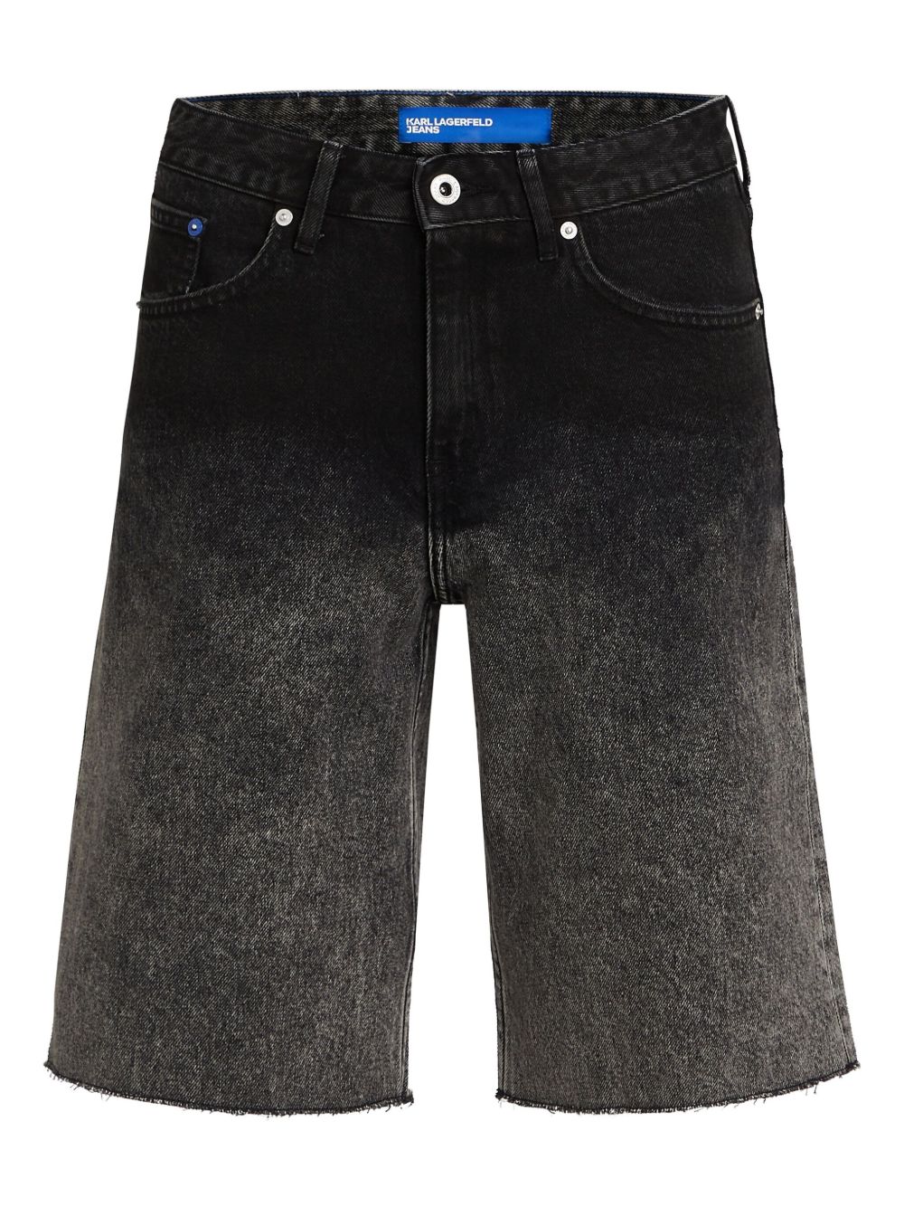 Karl Lagerfeld Jeans ombre denim shorts - Black