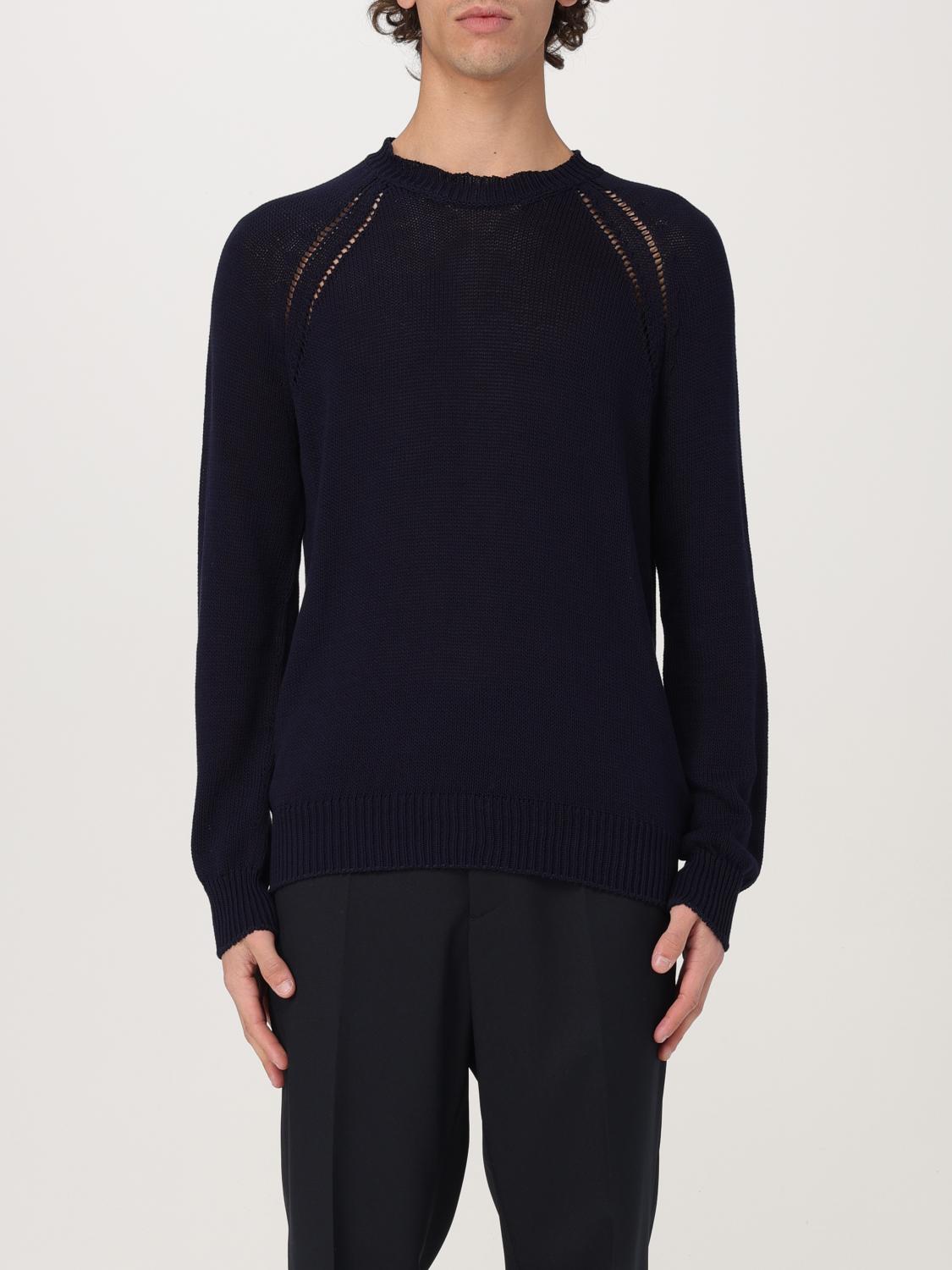Fine-knit cotton jumper - Green