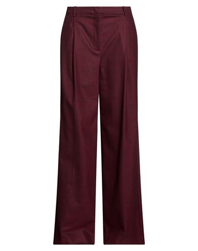 Woman Pants Burgundy Size 4 Polyester, Acrylic, Wool, Viscose, Elastane