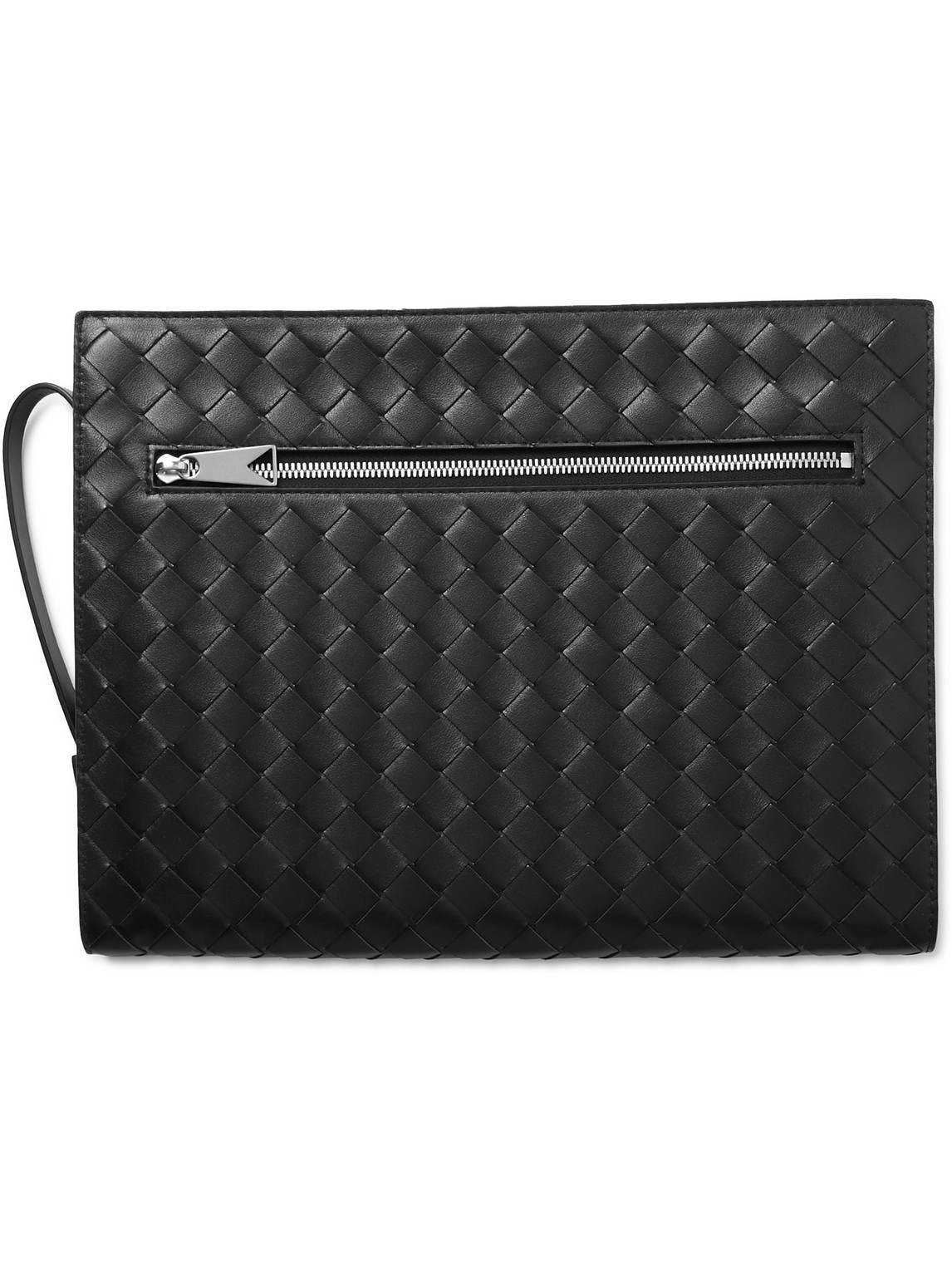 Avenue B. Intreciatto Leather Pouch