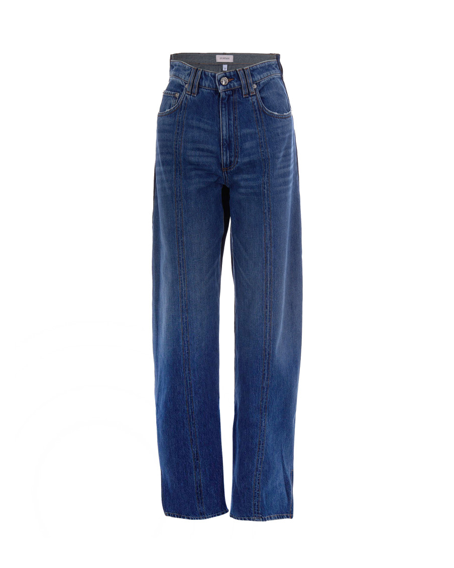 Blue Regular Low Rise Jeans