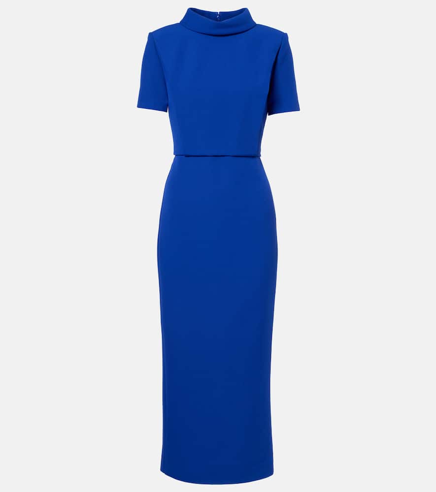 Crêpe midi dress