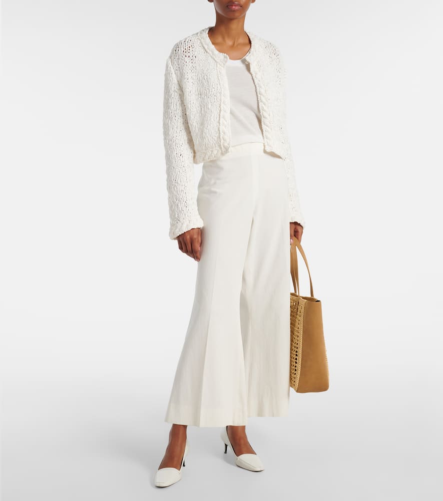 Genevieve open-knit cardigan