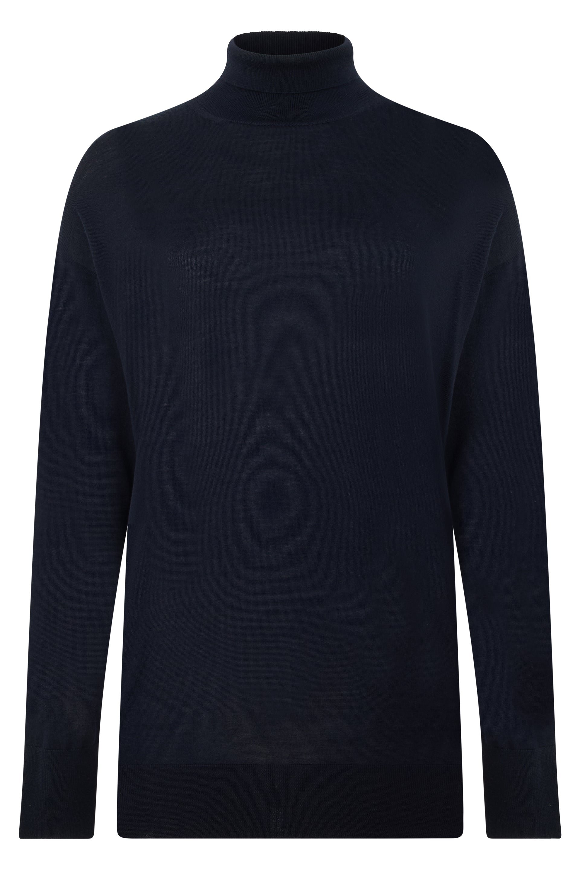 Sculpted High-Neck Virgin Wool Sweater