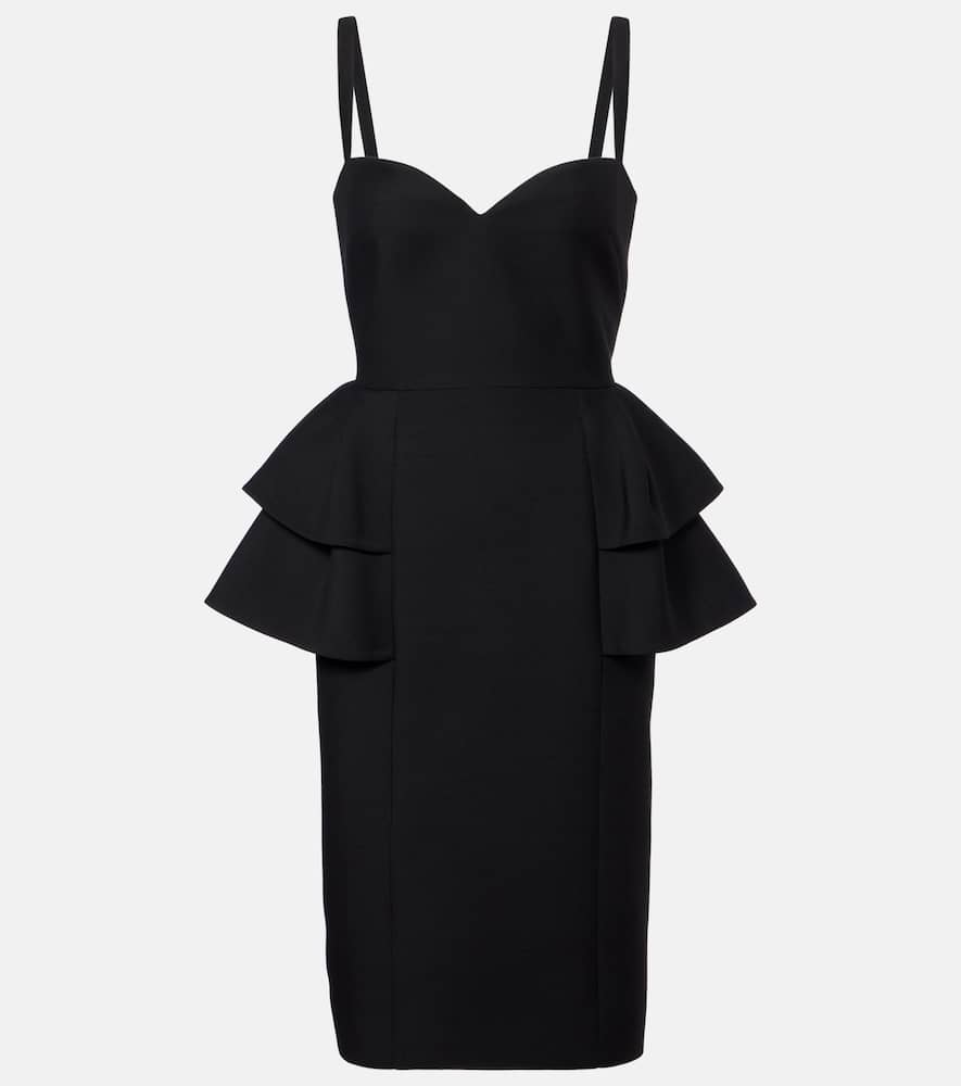 Crepe Couture tiered midi dress