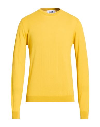 Man Sweater Marigold Size 40 Cotton