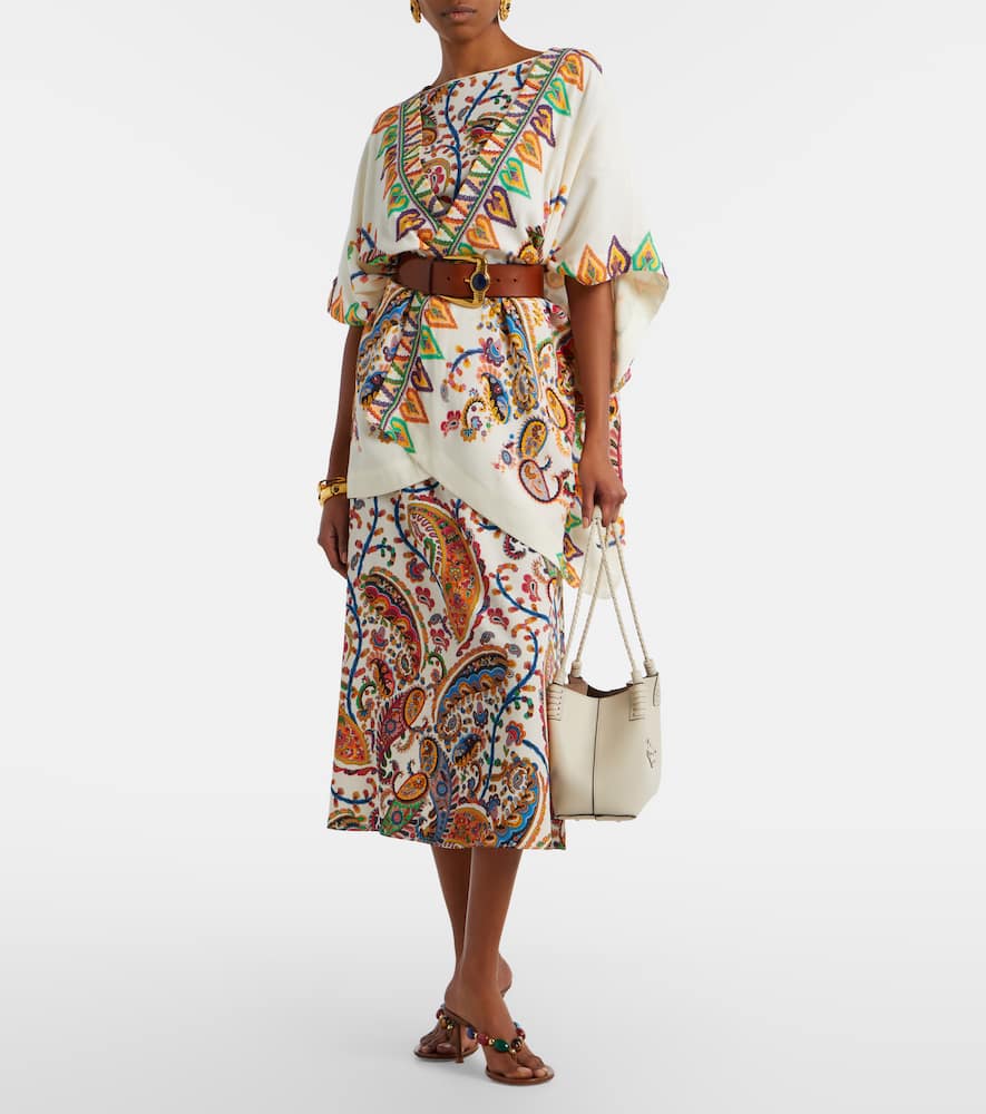 Printed beach cover-up