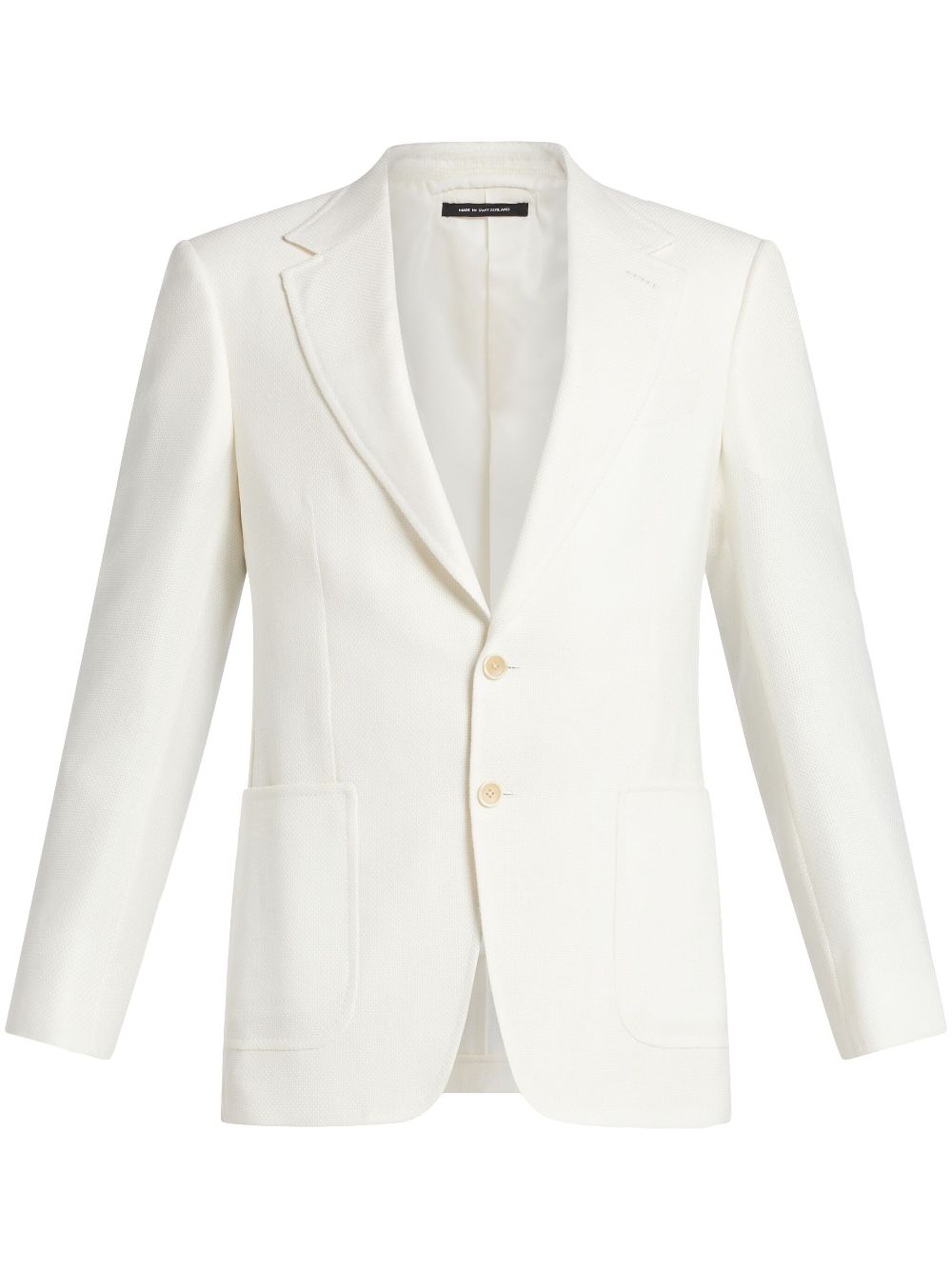 Single-breasted blazer - White