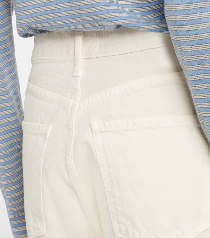 Ren high-rise cropped wide-leg jeans