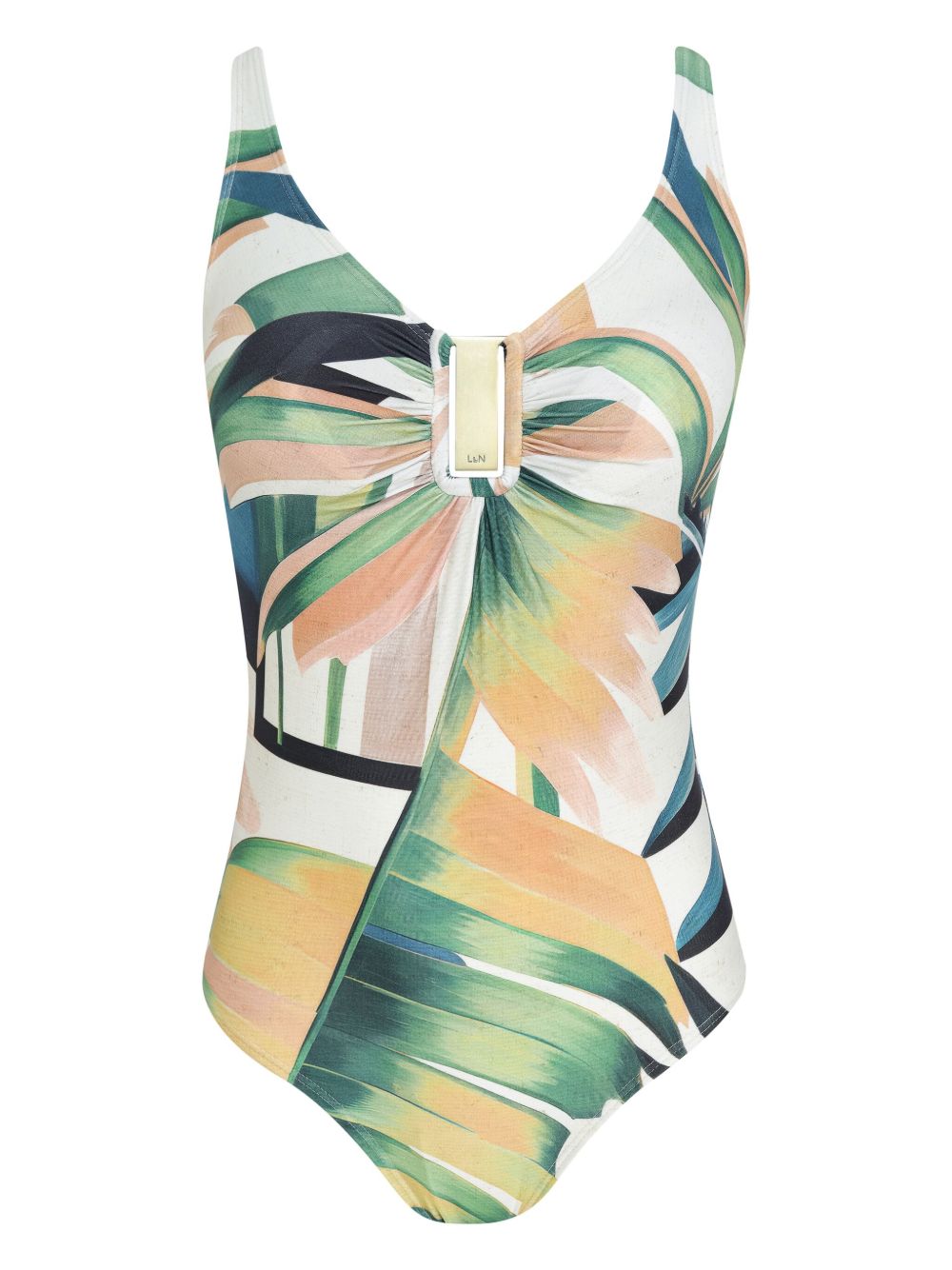 Mirassol leaf-print swmsuit - Green