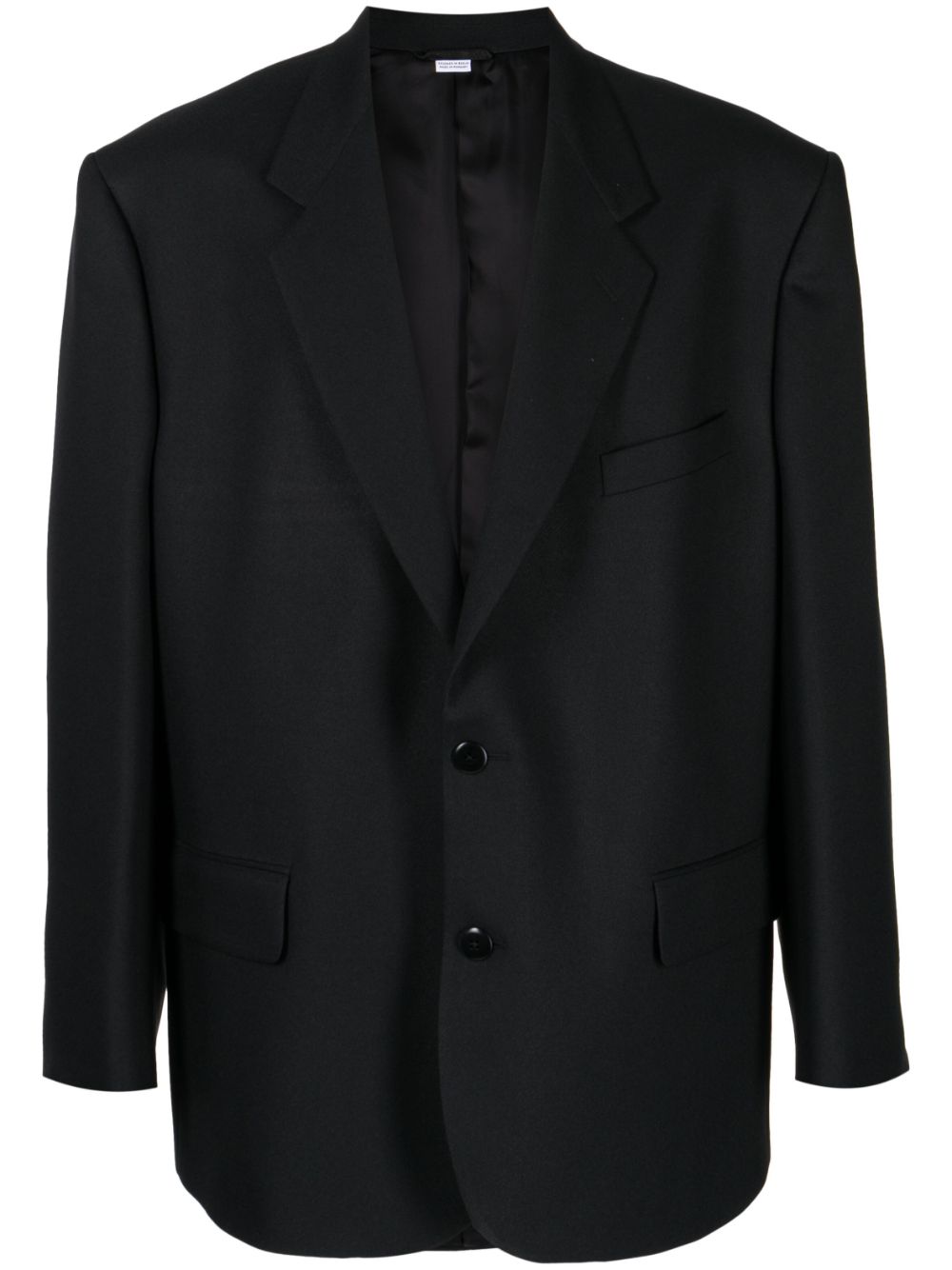 Long-sleeved oversized blazer - Black