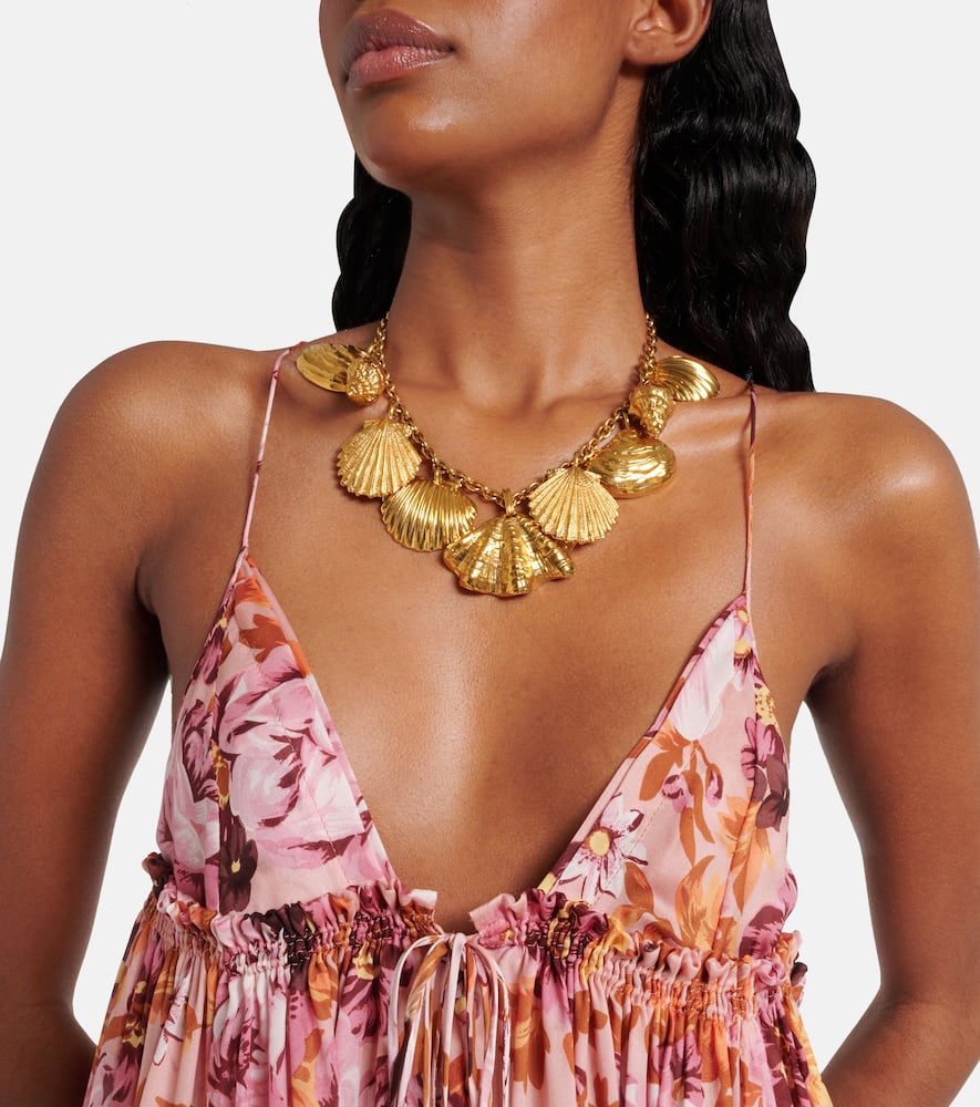 Chloé Floral silk minidress