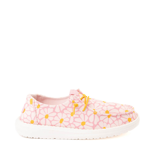 Womens HEYDUDE Wendy Slip-On Casual Shoe - Pink / Daisie