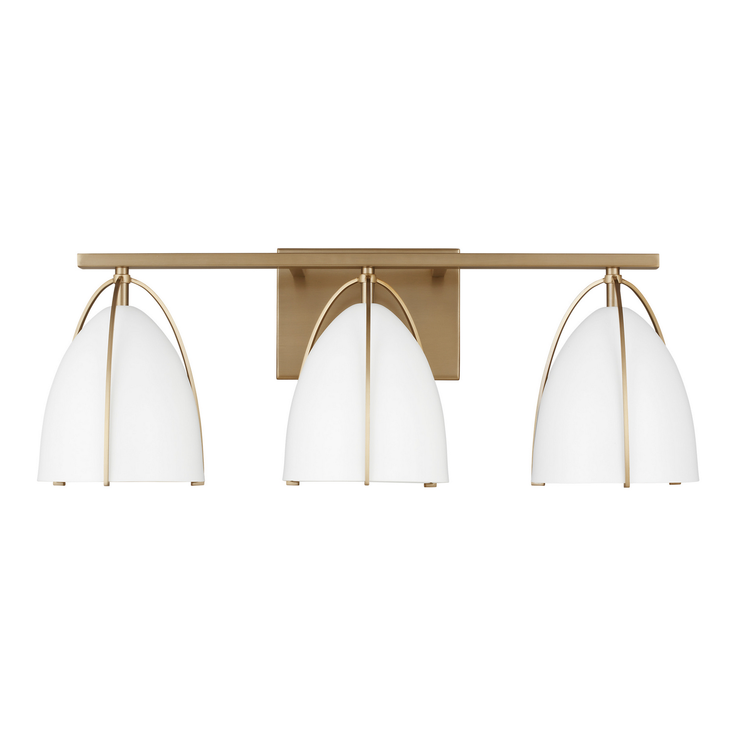 Norman 3-Light Bathroom Vanity Light in Satin Bra