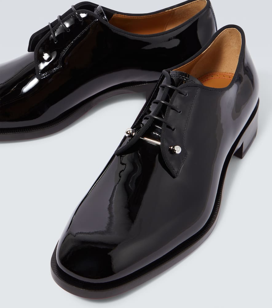Christian Louboutin Chambeliss patent leather Derby shoes