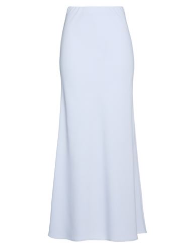 Woman Maxi skirt Light grey Size 6 Polyester