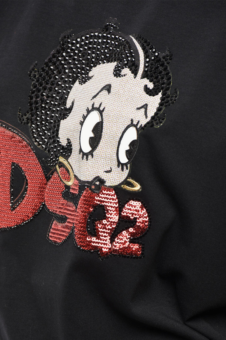 X Betty Boop Sequin Embellished T-shirt