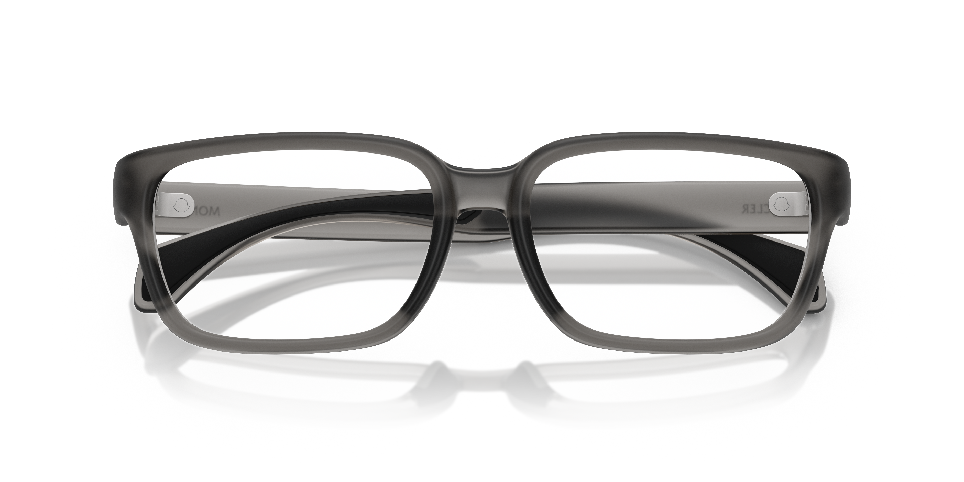 Moncler Unisex Moncler ME3001 5003 Monturas ópticas Inyectado Gris Transparente Cuadrada Norma