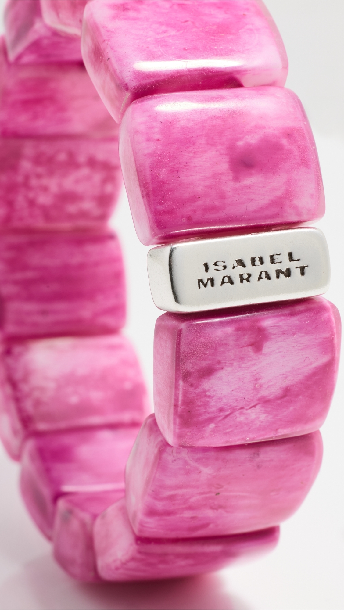 Isabel Marant Tya Bracelet Fuchsia/Silver T2