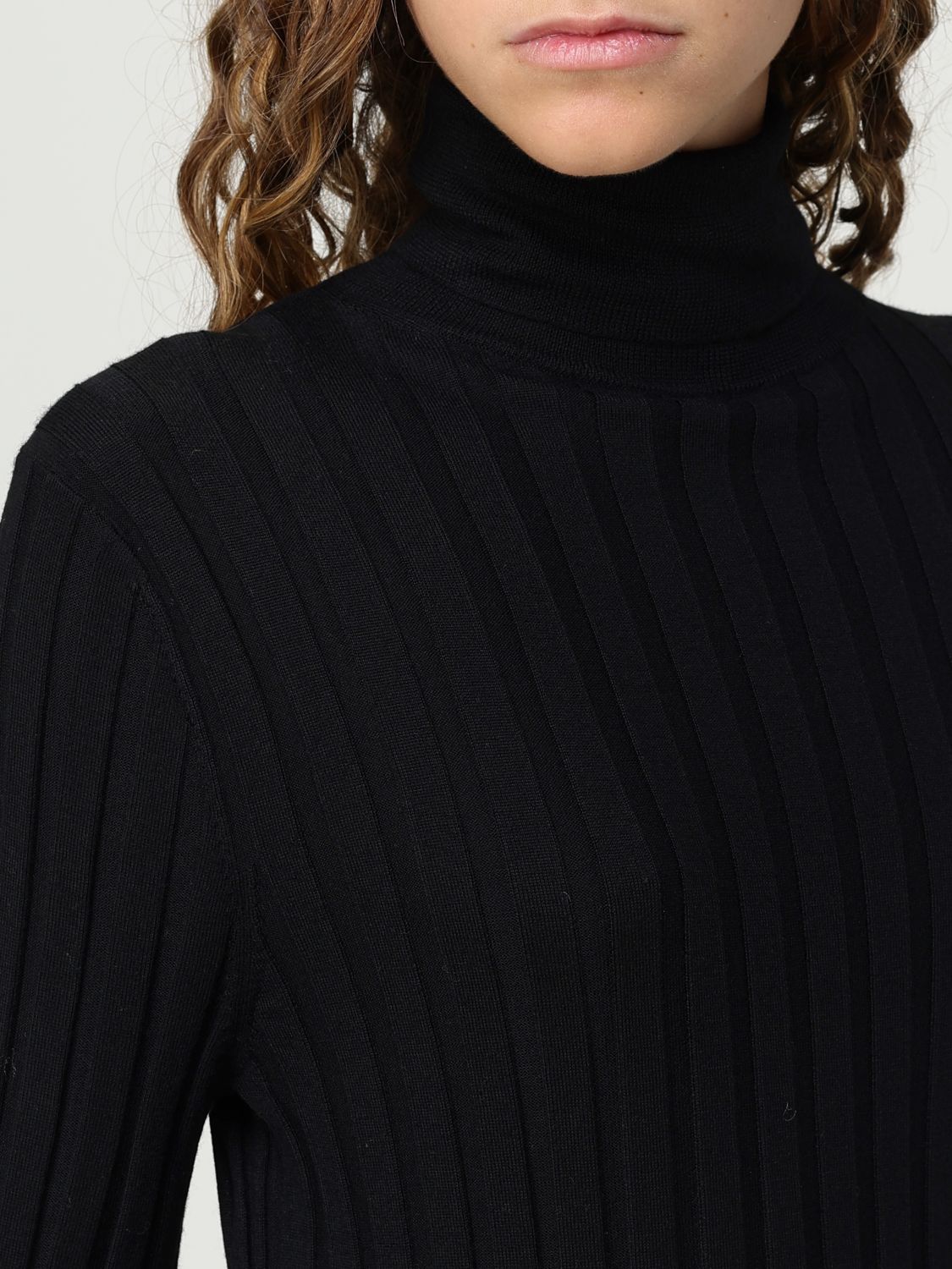 Ribbed-knit virgin wool cardigan - Neutrals
