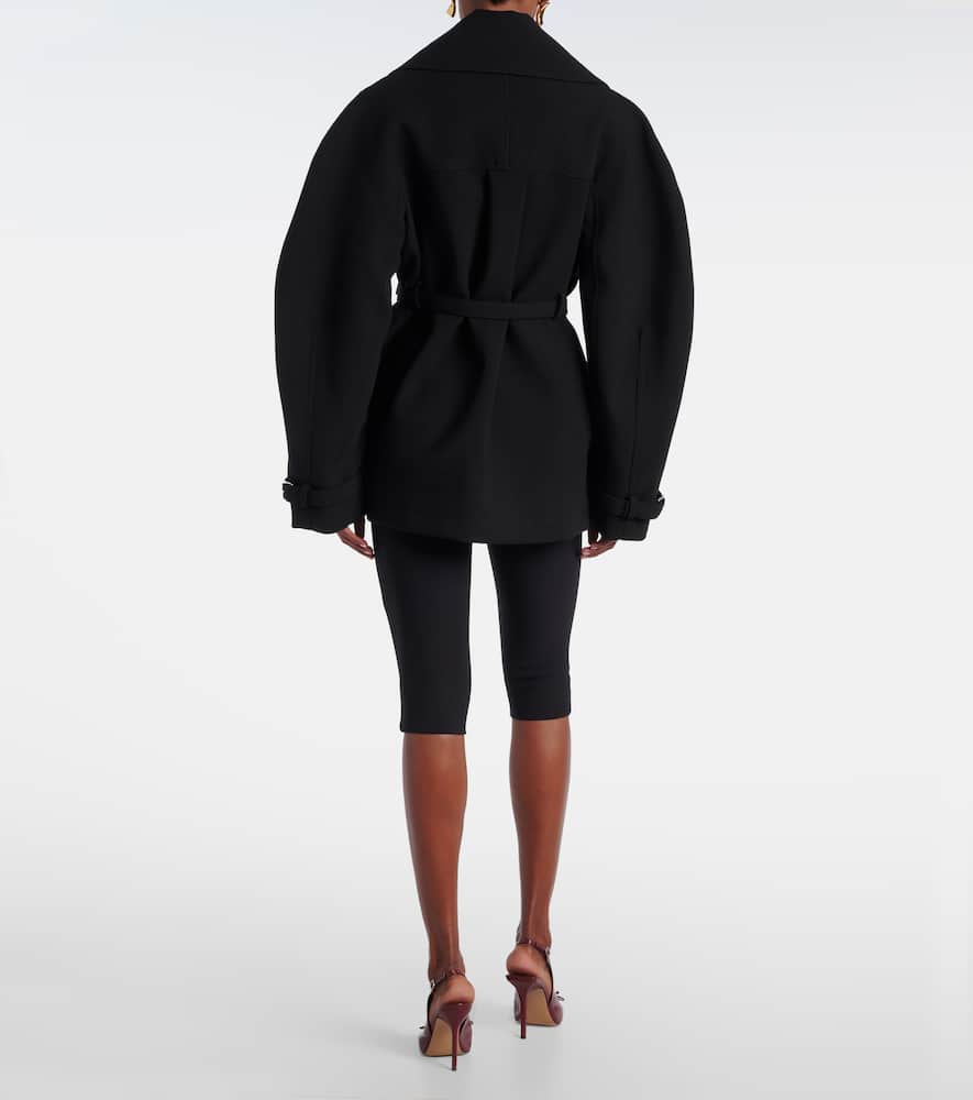 Belted trench coat