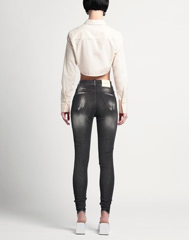 Patriòt Woman Jeans Black Size 26 Cotton, Elastane