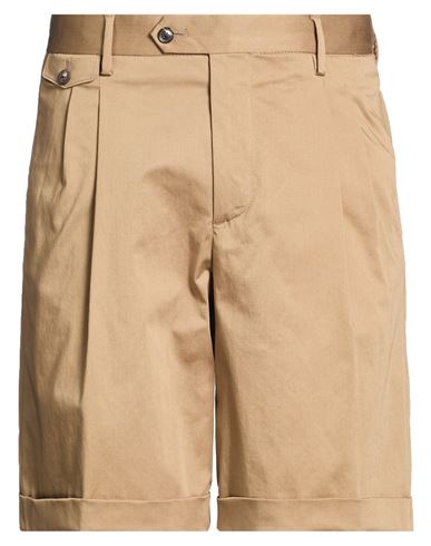 Man Shorts & Bermuda Shorts Sand Size 30 Cotton, Elastane
