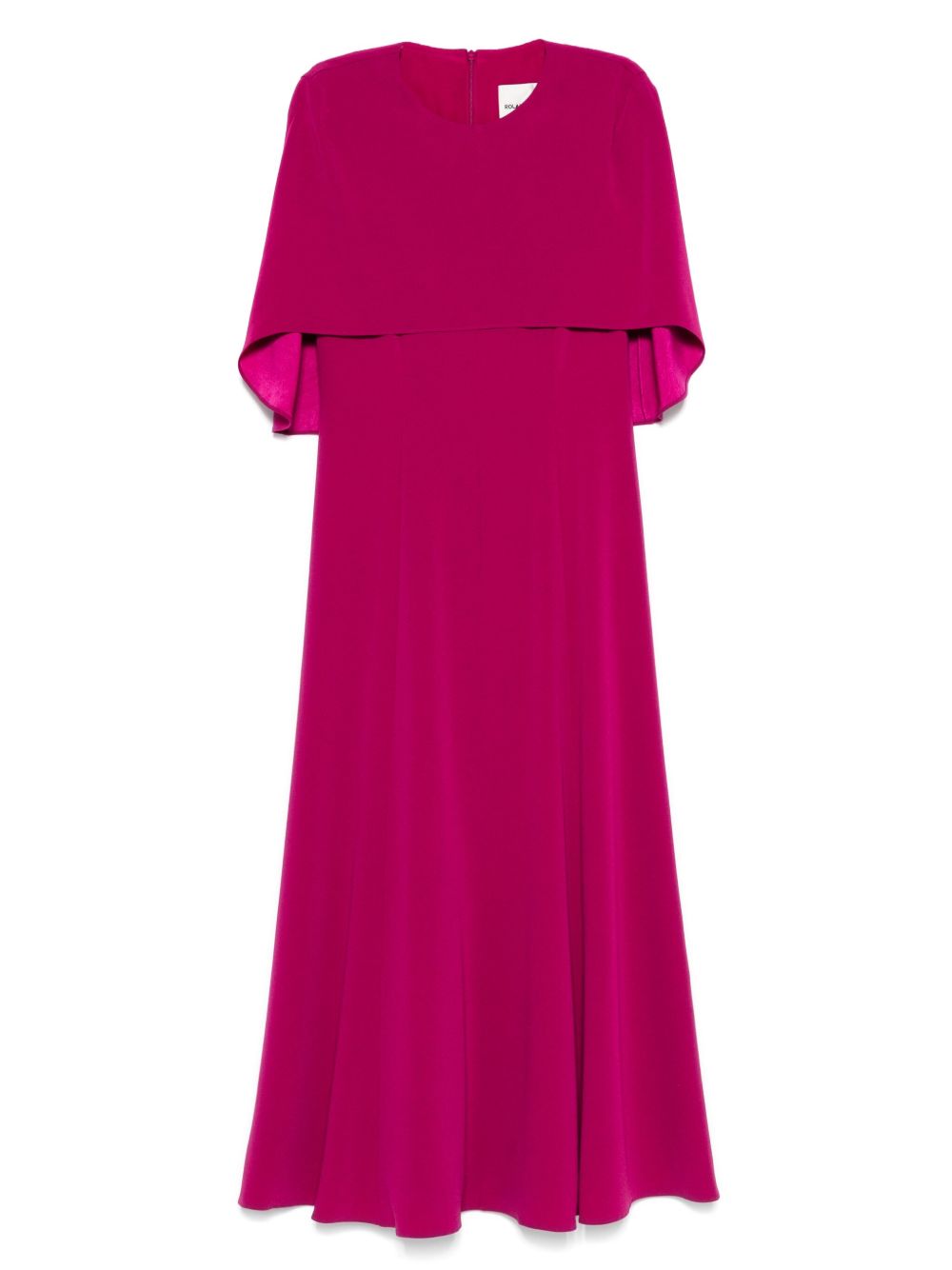 Cape-design midi dress - Pink