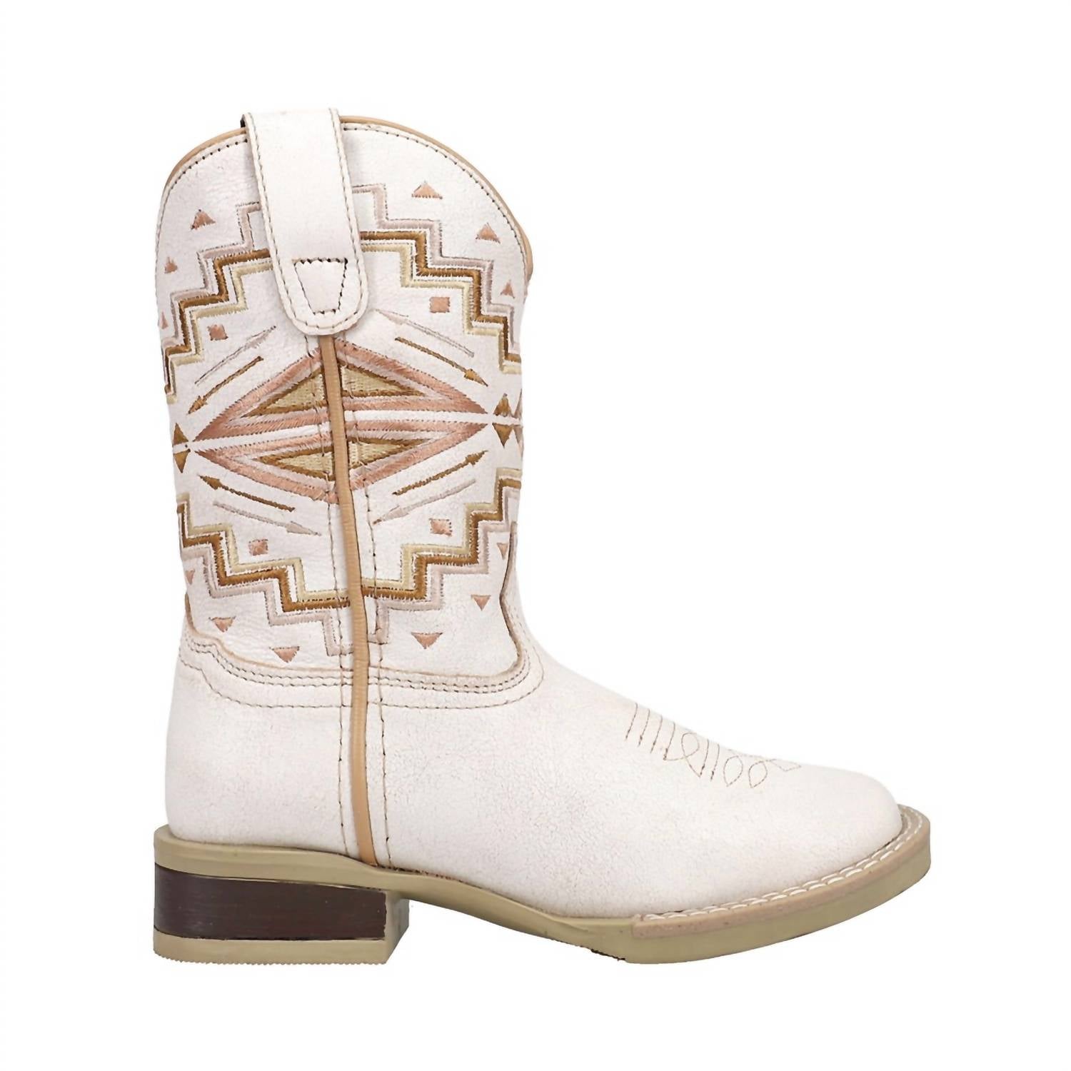 Kids Monterey Aztec Boot In White