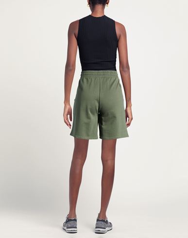 Woman Shorts & Bermuda Shorts Military green Size M Cotton