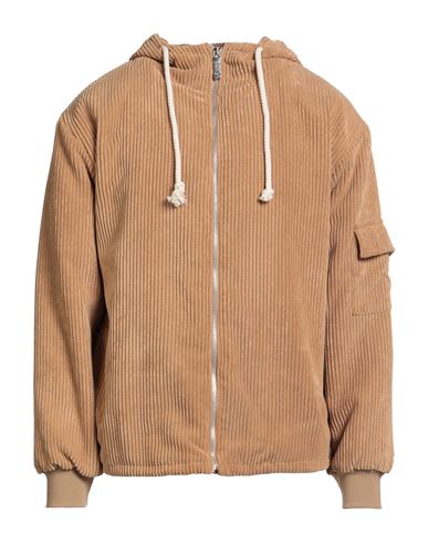 Man Jacket Camel Size S Polyester, Polyamide