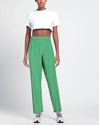 Woman Pants Green Size XS/S Rayon