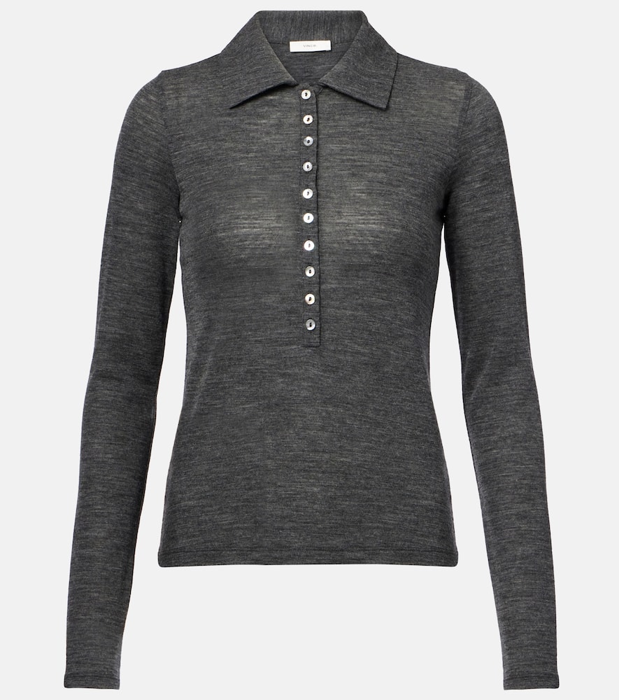 Sheer polo shirt