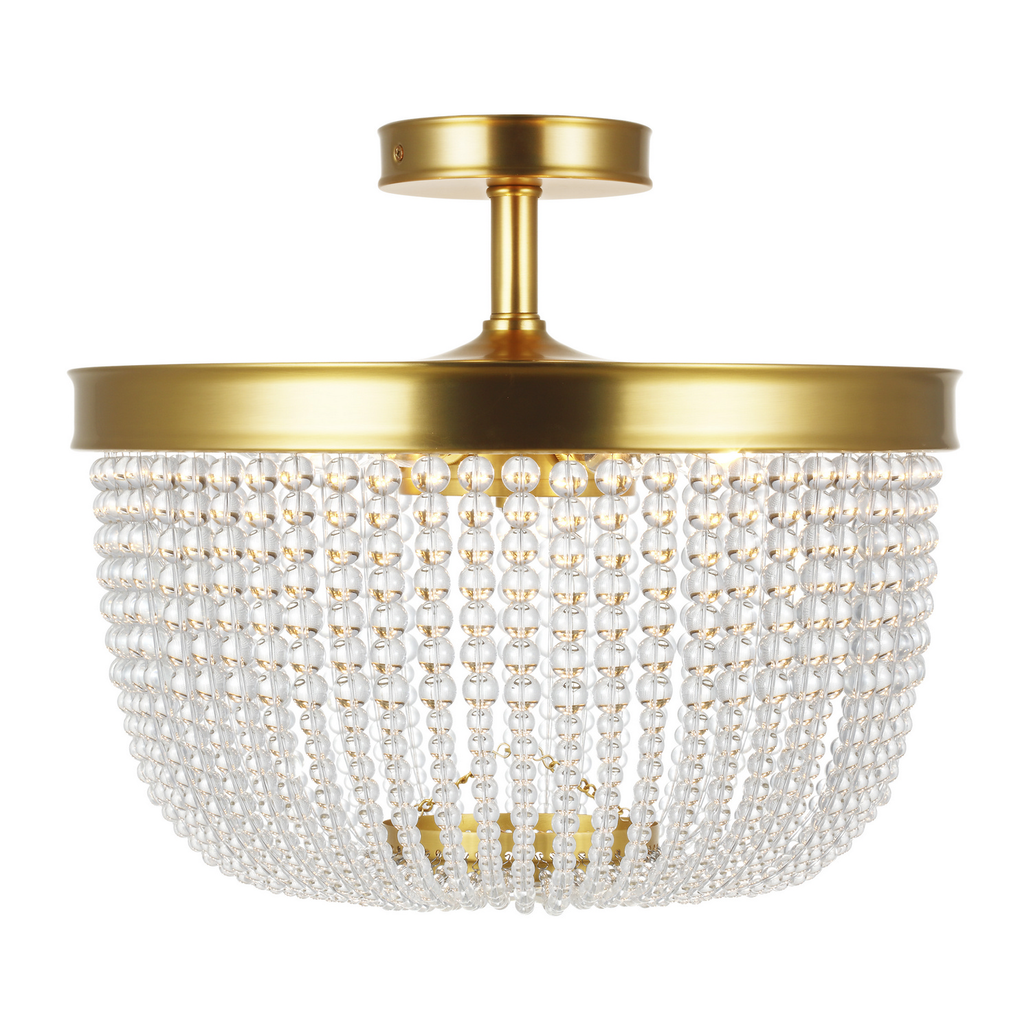 Summerhill 6-Light Ceiling Light in Burnished Brass by Chapman & Myer