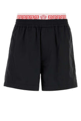 Nylon Bermuda Shorts — Black