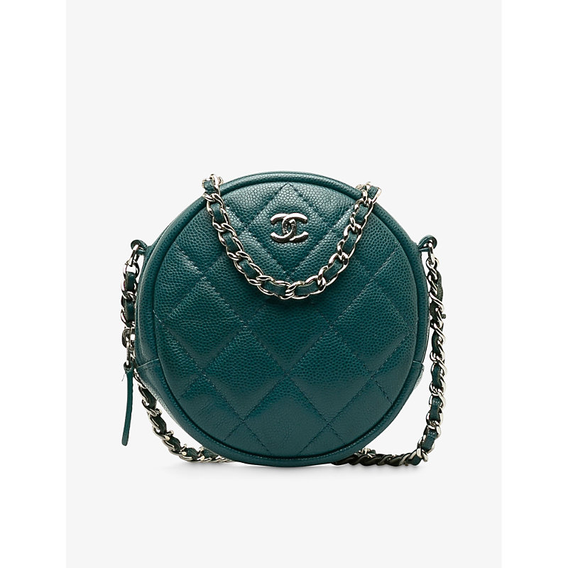 Womens Green Pre-loved Chanel Quilted Leather Cross-body bag 1SIZE