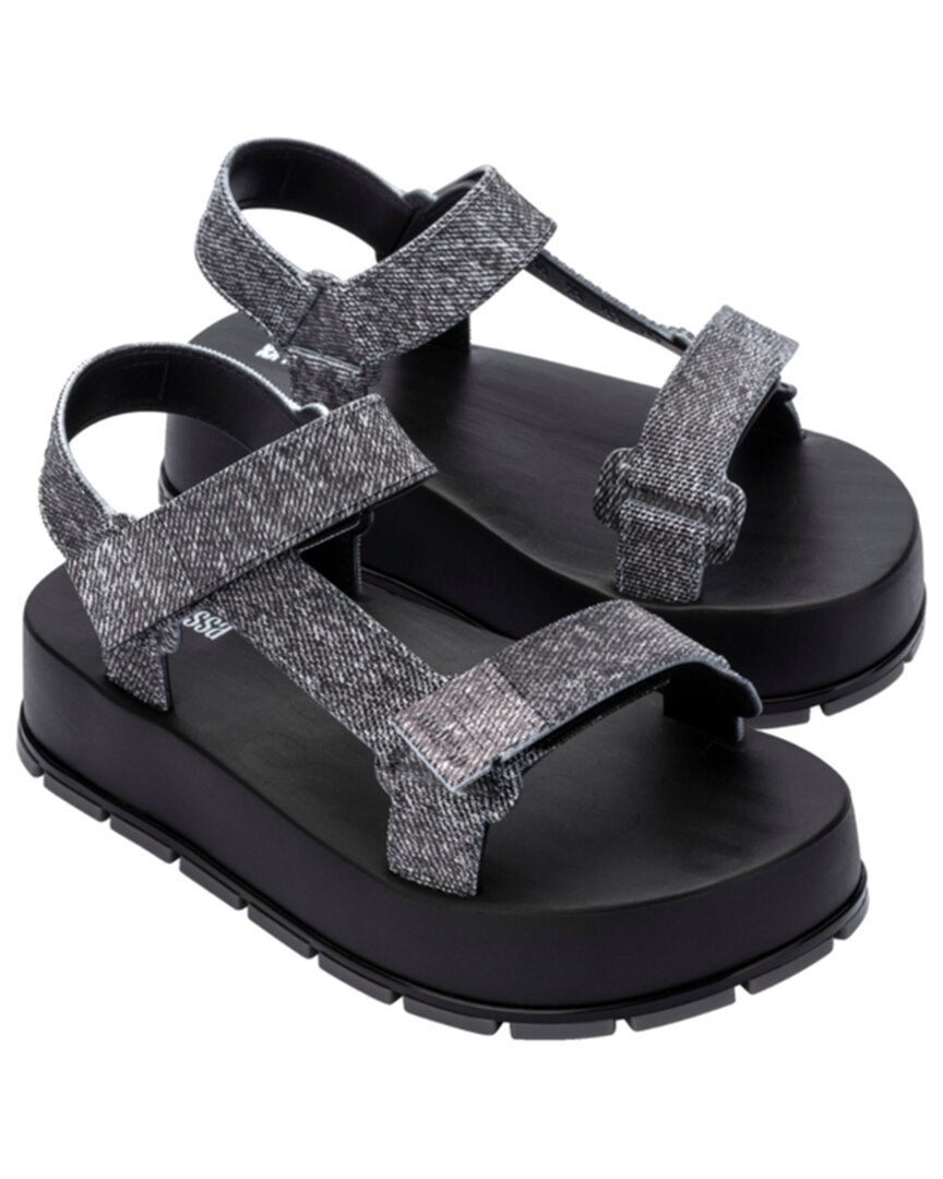 Flowing Denim Platform Shoe