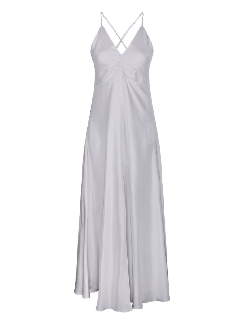 - Long Silk Slip Dress