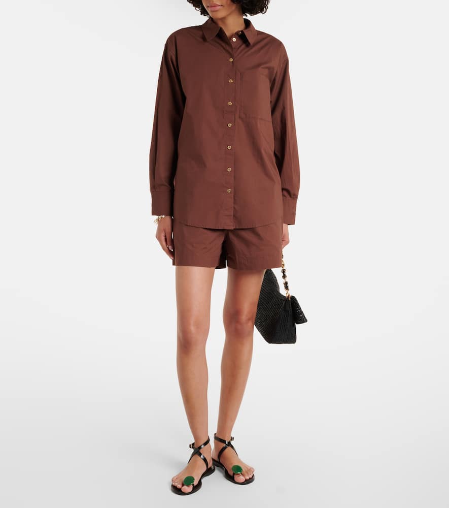 Grasse cotton poplin shorts