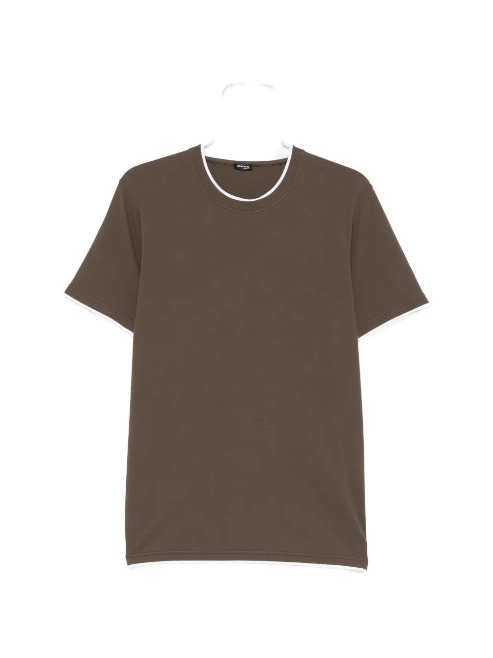 Crew-Neck T-Shirt — Brown