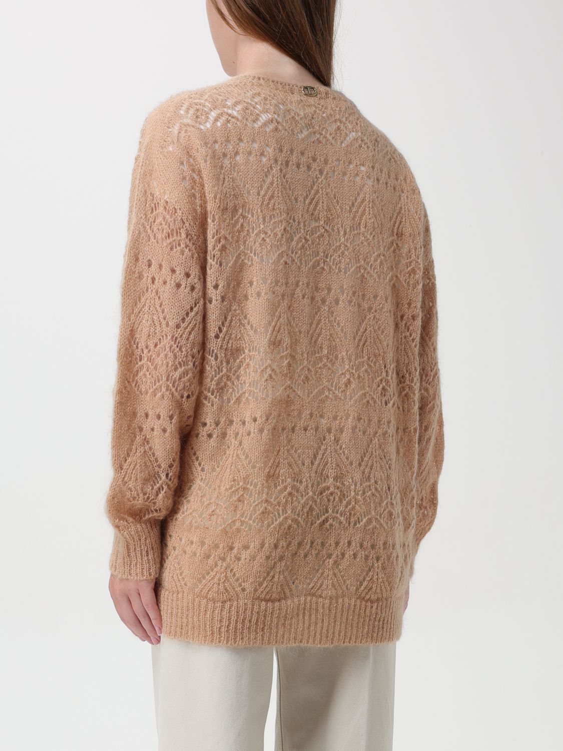 Open-knit cardigan - Neutrals