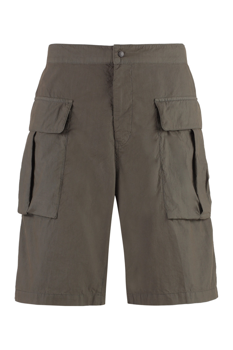Cotton Cargo Bermuda Shorts