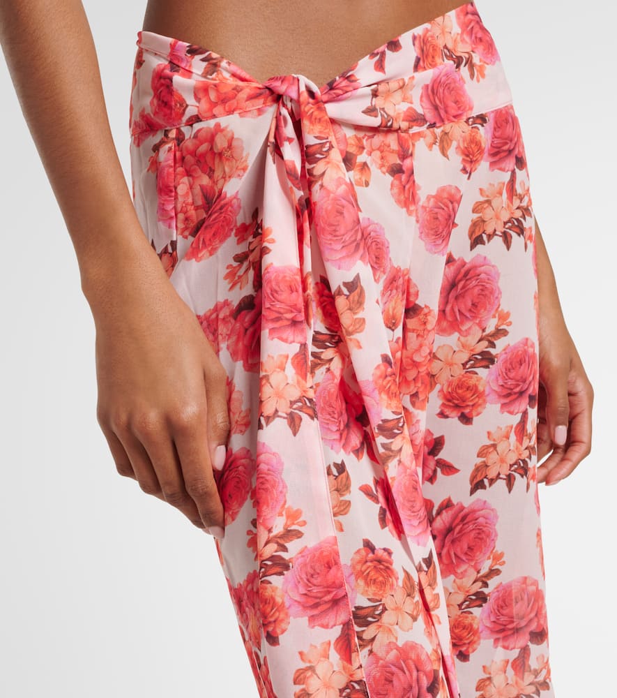 Bowie floral flared pants