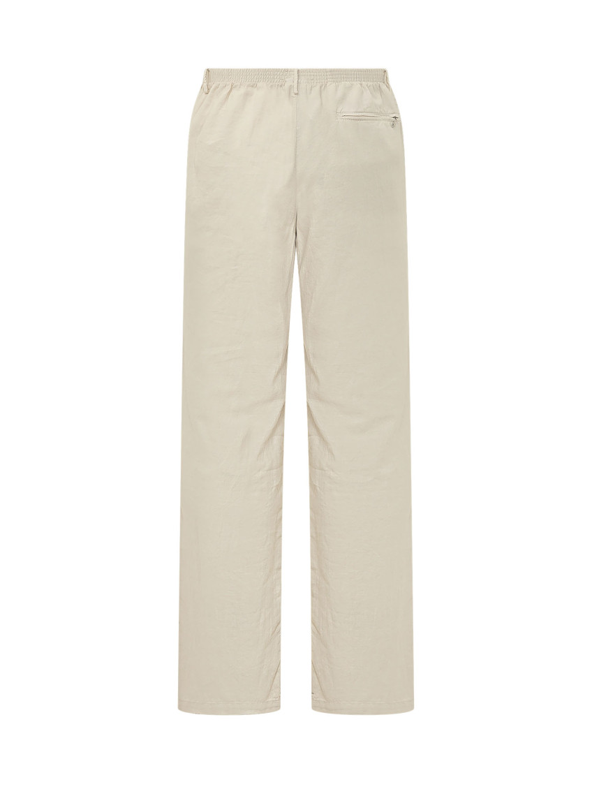 Beige Relaxed Elasticated Pants