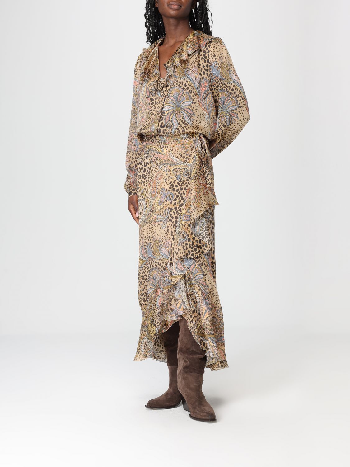 Skirt Woman color Brown