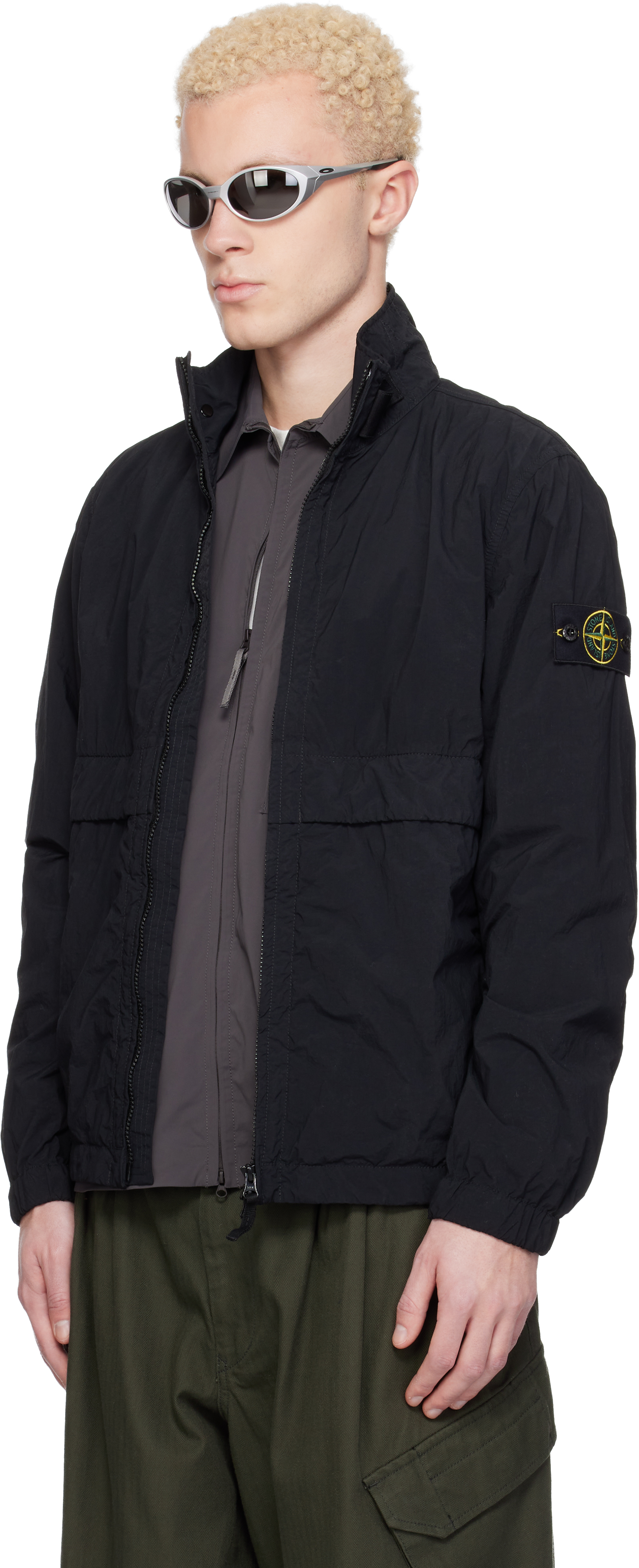 Black 4100056 Nylon Smerigliato-TC Jacket